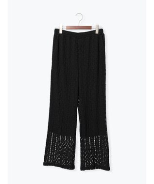 Te chichi カットレースイージーパンツ《2026 SUMMER LOOK item》 ブラック