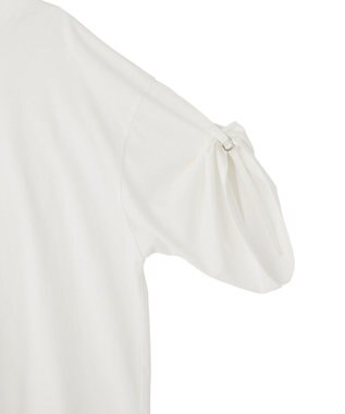 YECCA VECCA ドロストスリーブヘムレースTee White