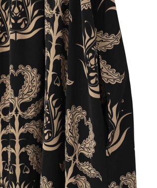 Green Parks ■ＥＳＣＡＲ　ボタニカルｐｔフリルエプロンワンピース Black