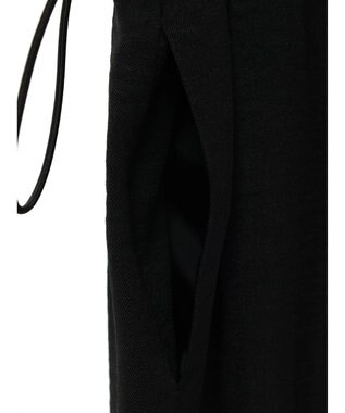 Green Parks 冷やっとすずやかウエストドロストサロペット Black