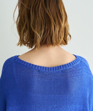 YECCA VECCA テープヤーンルーズニットプルオーバー Blue