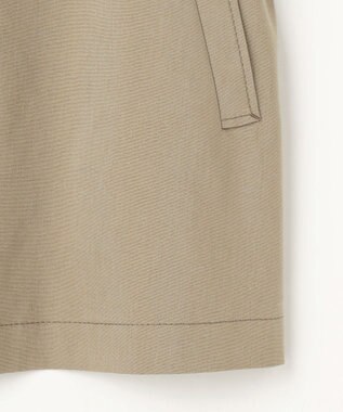 自由区 S 【セットアップ対応】リネンストレッチ ジレ カーキ