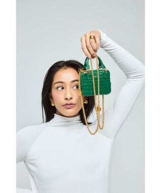 style code 【VerdeVari/ヴェルデヴァリ】コインパーツ付チェーンショルダーベルト WHEAT CHAIN