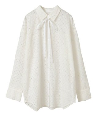 Green Parks ボウタイシャツ Off White