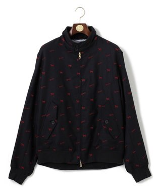 J.PRESS MEN エンブロイダリーゴルフジャケット ネイビー系