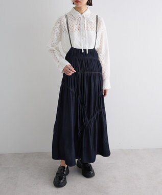 Green Parks ボウタイシャツ Off White