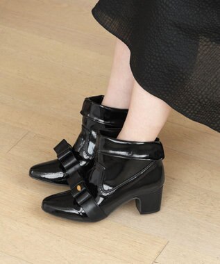 TOCCA 【晴雨兼用】STEP OF RIBBON 2WAY RAINBOOTS レインブーツ ブラック系