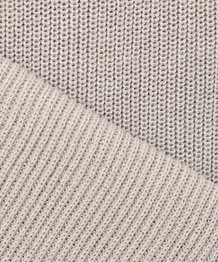 J.PRESS LADIES L 【洗える】GIMA COTTON ニット ベスト グレージュ系