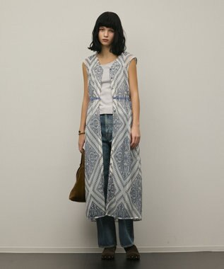 GRACE CONTINENTAL 刺繍ジレワンピース