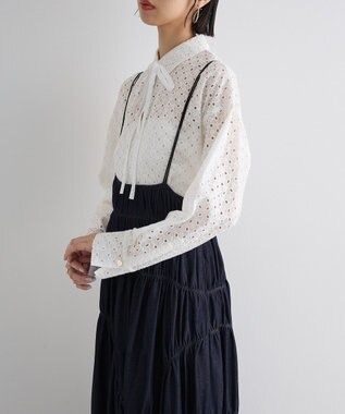 Green Parks ボウタイシャツ Off White