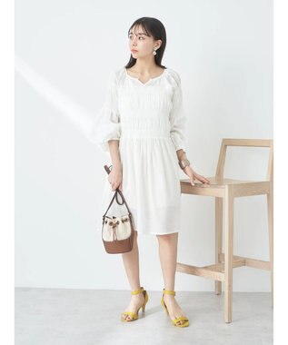 earth music&ecology シャーリングチュニック Off White