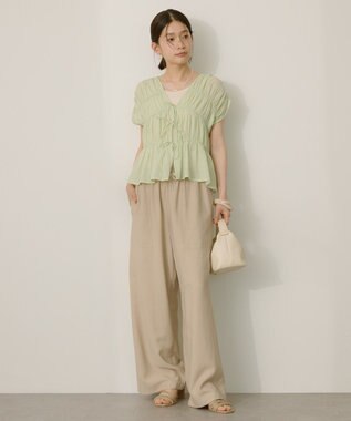 AMERICAN HOLIC 【前後2WAY】フロントリボンブラウス Mint