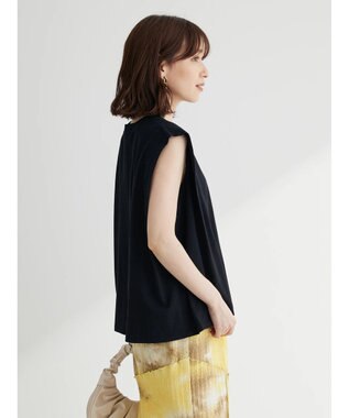 Green Parks ・ＳＵＧＡＲ　ＳＰＯＯＮ　ショルダータックフレンチＴシャツ Black