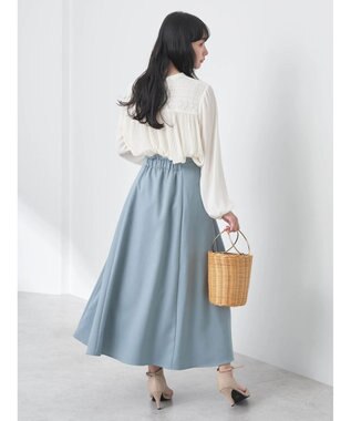 earth music&ecology レースプリーツブラウス Off White