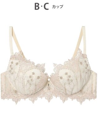 AMPHI ブラジャー 谷間メイク カップ上辺が浮きにくい Gカップまで対応 大きいサイズ 【Glama-Rich グラマリッチ ボリュームUPタイプ】 ブラ BYJ306 アンフィ／ワコール