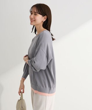 Green Parks アンチピリング前後２Ｗａｙニットカーディガン Gray