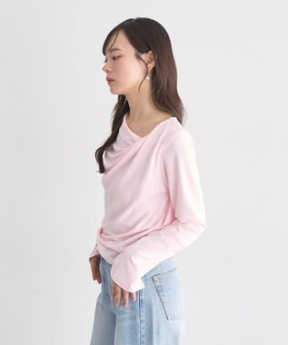 earth music&ecology アソートドレーププルオーバー Pink