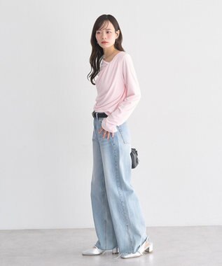 earth music&ecology アソートドレーププルオーバー Pink