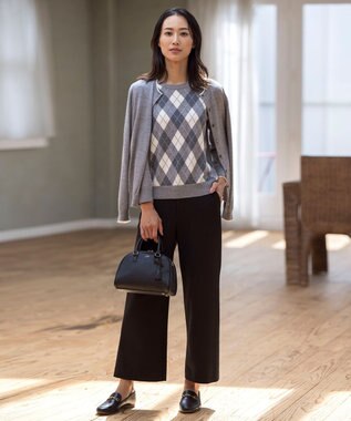 J.PRESS LADIES 【2way】ボストン ミニ バッグ ブラック系