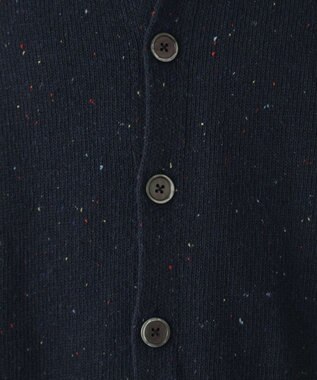 WEGO ネップクルーネックカーディガン ネイビー