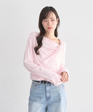 earth music&ecology アソートドレーププルオーバー Pink