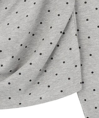 earth music&ecology アソートドレーププルオーバー Dot gray