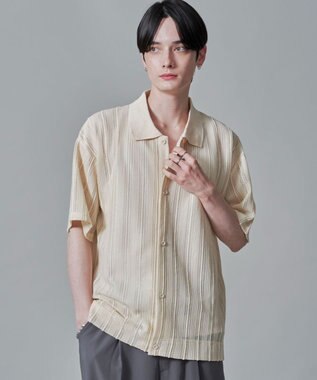 WEGO 【２点SET】アンサンブルシアーシャツ（SS） ベージュ