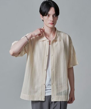 WEGO 【２点SET】アンサンブルシアーシャツ（SS） ベージュ