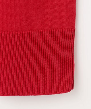 組曲 S 【6色展開・UVケア】モダンタートルニット チェリーレッド系