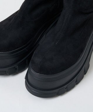 WEGO 厚底ボリュームロングブーツ ブラックその他