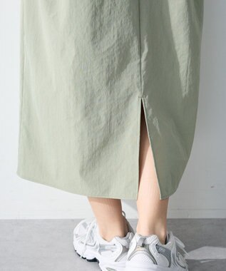 Green Parks ペプラムドッキングワンピース Khaki