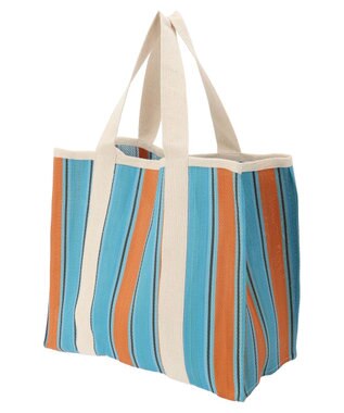 Green Parks ・ストライプカラートート Blue