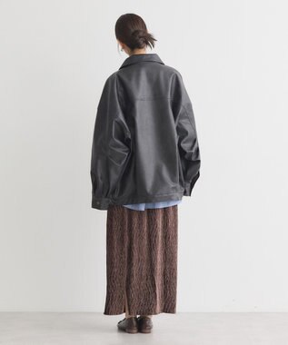 earth music&ecology シャイニーベロアスカート Brown