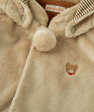 MIKI HOUSE HOT BISCUITS 【ミキハウス】【70-90cm】 マイクロファー ベスト ベージュ