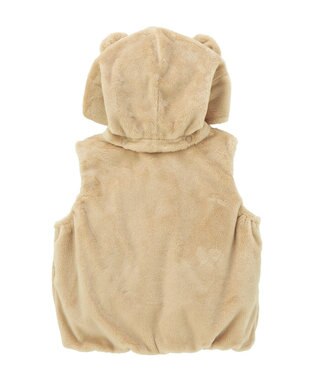 MIKI HOUSE HOT BISCUITS 【ミキハウス】【70-90cm】 マイクロファー ベスト ベージュ