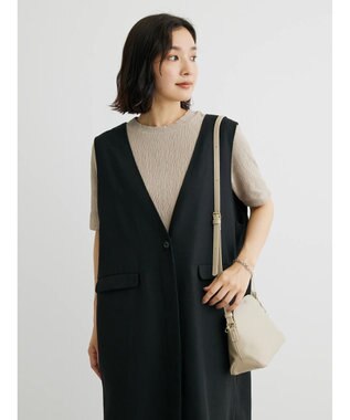 Green Parks BEST PRICE  ５分袖プリーツ加工プルオーバー Beige