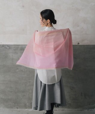 POLS 播州織 極細コットンストール Sサイズ ピンク