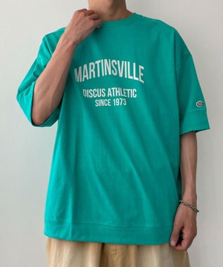 WEGO 【綿100%/MLサイズ展開】DISCUS　ルーズカレッ１００％ グリーン