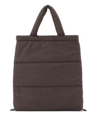 UNFILO パデッド ミニトートバッグ ブラウン