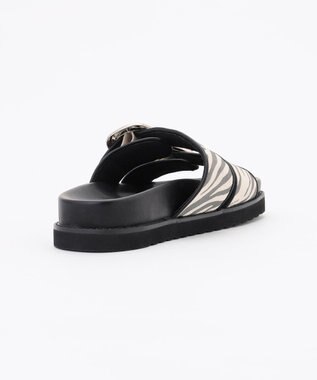 ICB 【CLASSY.掲載】コンフォートサンダル グレーゼブラ