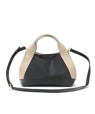 Regalo Felice 【長財布が入る / ショルダー付】2wayバッグ / REGALO BKG(ブラック×グレージュ)