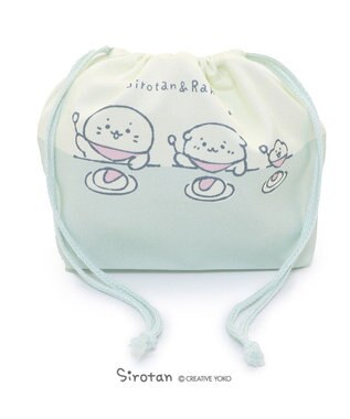 しろたん らくがき柄 ランチ巾着 お弁当袋 ランチグッズ ランチ お弁当 あざらし アザラシ かわいい キャラクター マザーガーデン新学期 進級 お祝い入園 入学 Mother Garden ファッション通販 公式通販 オンワード クローゼット