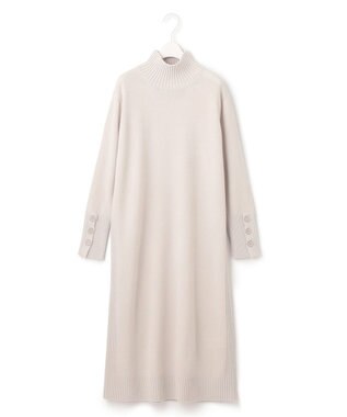ICB 【WEB限定カラーあり・洗える】 ソフトカシミヤミックス ハイネックワンピース トープ系