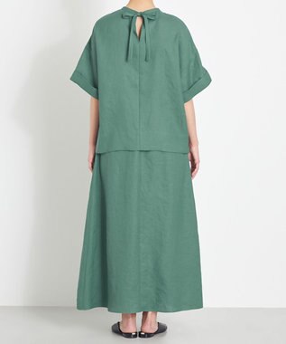 NAVE 【ReNAVE　洗える】スラブツイルブラウス グリーン系