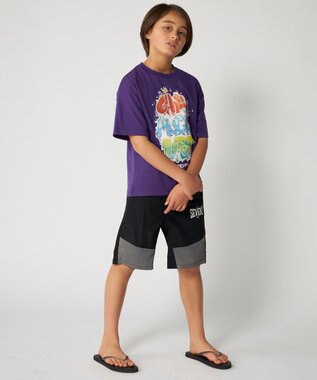 OP／FILA 【SEVEN2】グラフィティデザインTシャツ パープル