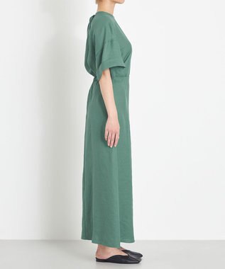 NAVE 【ReNAVE　洗える】スラブツイルブラウス グリーン系