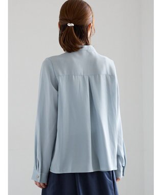 Te chichi フロントレースブラウス ブルー