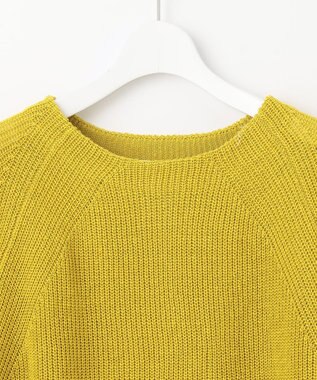 自由区 L 【カタログ掲載・WEB限定カラーあり・洗える】リネンミドルゲージボートネック ニット [WEB限定]ピスタチオ