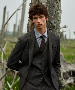 JOSEPH ABBOUD 【ストレッチ】ツィーディージャージ　ベスト グレー系4