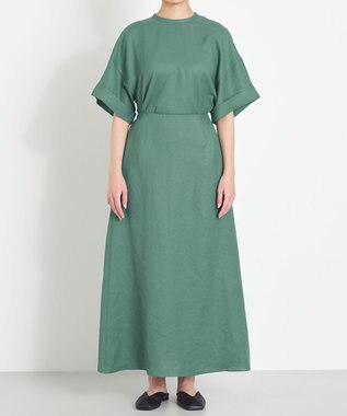 NAVE 【ReNAVE　洗える】スラブツイルブラウス グリーン系